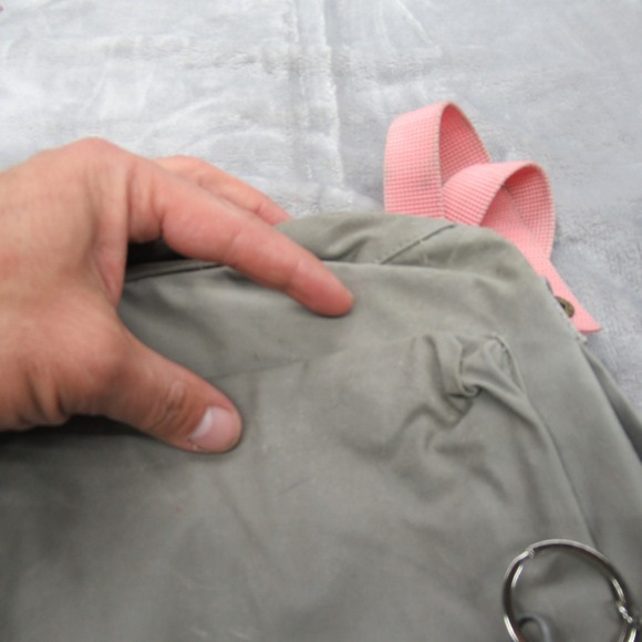 Fjallraven Kanken Backpack Grey Pink Mini Small Travel School Bag Work Lunch - Picture 4 of 12